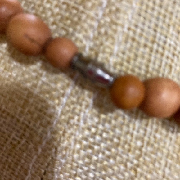 Vintage Hand Carved African Safari Wood Necklace  Elephant, Giraffe, Zebra Rhino - Picture 3 of 3